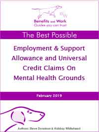 Claiming universal credit on mental health grounds